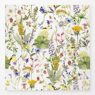 Tischdecke Bunte Wild- und Wiesenblumen