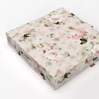Bodenkissen Vintage Sommer Blumen Rosa