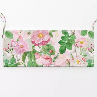 Bankauflage Redouté  Rosen Garten