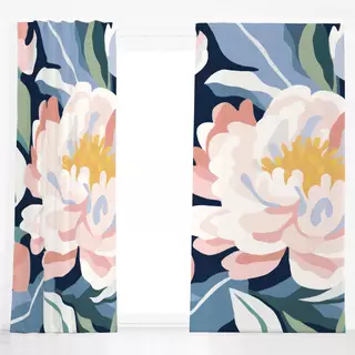 Dekovorhang Midcentury Modern Floral 2