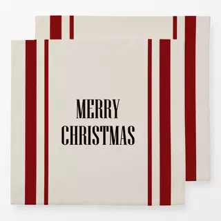 Servietten Merry Christmas Streifen