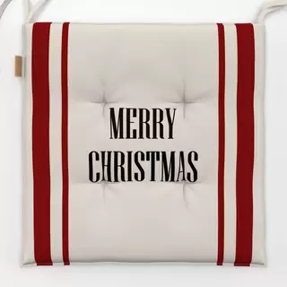 Sitzkissen Merry Christmas Streifen