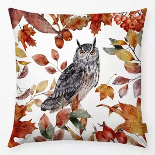 Kissen Goldener Herbst Eule