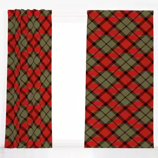 Dekovorhang Herbst Tartan