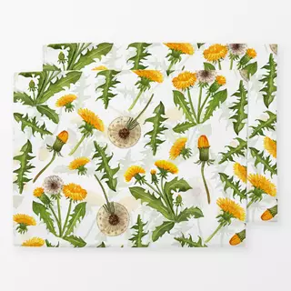 Tischset Löwenzahn und Pusteblume