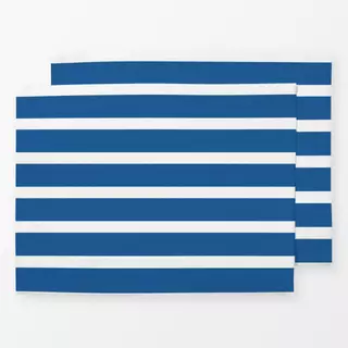 Tischset Blau Weiße Streifen
