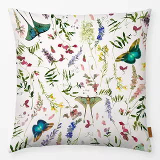 Kissen Wildblumen und Schmetterlinge