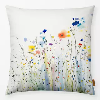 Kissen Wasserfarben Wildblumenwiese 1