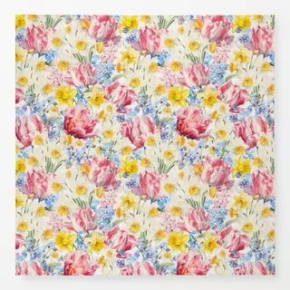 Tischdecke Bunte Tulpen Wiese 1