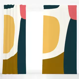 Dekovorhang Herbst Abstrakt 1