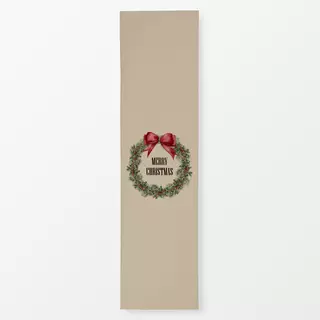 Tischläufer Christmas Weihnachtskranz Sand