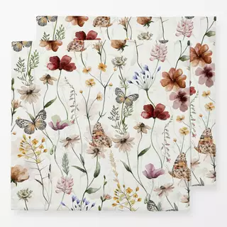 Servietten Trockenblumen Wiese