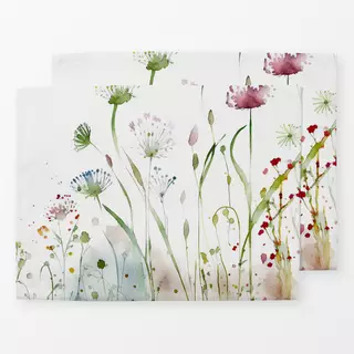 Tischset Wasserfarben Wildblumenwiese 2