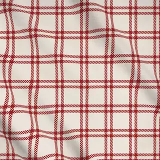 Meterware Weihnachtskaro 2 rot