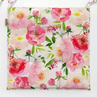 Sitzkissen Pink Sommer Blumen