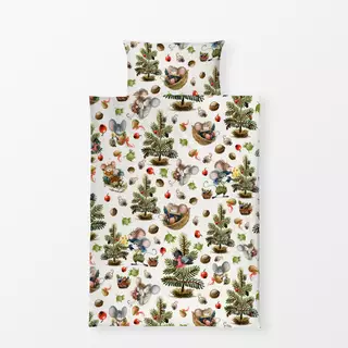 Bettwäsche Vintage Mäuse Weihnachten