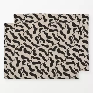 Tischset Blockprint Sommer Blumen 5