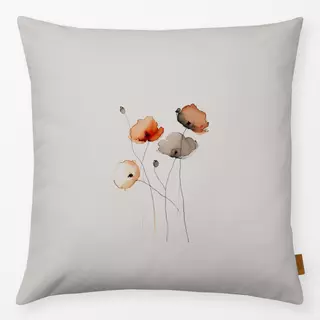 Kissen Watercolor Poppies