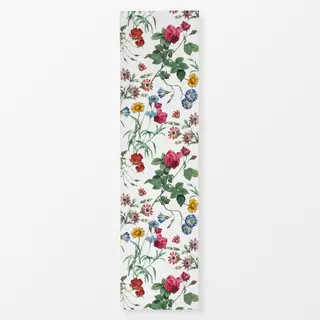 Tischläufer Vintage Rosen und Sommerblumen