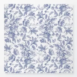 Tischdecke Blaue Blumen - Toile DeJouy