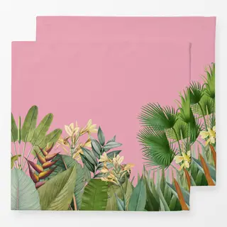 Servietten Tropischer Dschungel pink