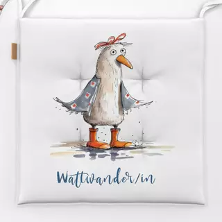 Sitzkissen Wattwander/in