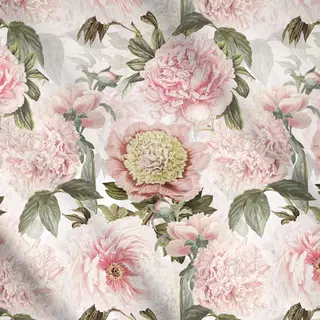 Meterware Luxuriöse Antique Pfingstrosen
