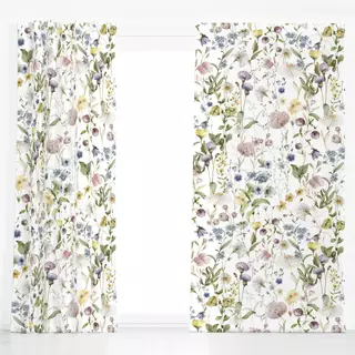 Dekovorhang Wildblumen Wiese 5