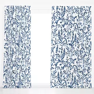 Dekovorhang Cottagecore Blaue Beeren