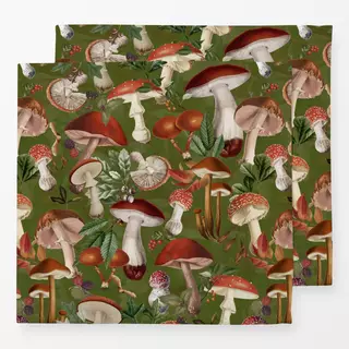 Servietten Pilze im Wald