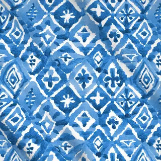 Meterware Shibori Blaue Rhomben 1