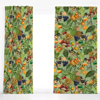 Dekovorhang Tropischer Jungle Garten 11