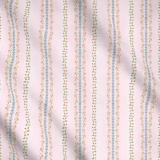 Meterware Sommer Brise - floral Streifen