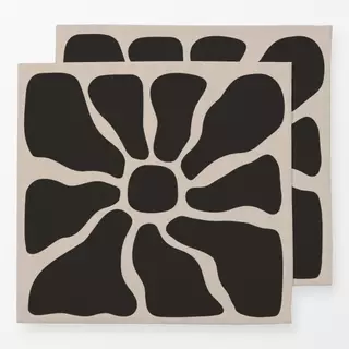 Servietten Blockprint Sommer Blumen 3