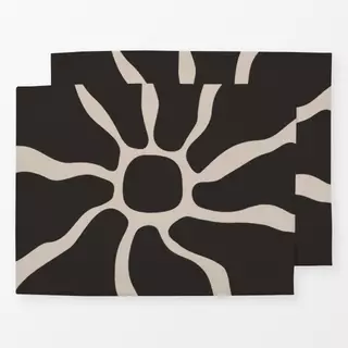 Tischset Blockprint Sommer Blumen 3