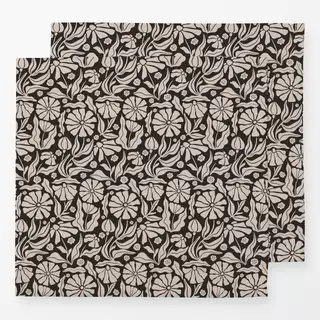 Servietten Blockprint Sommer Blumen 8