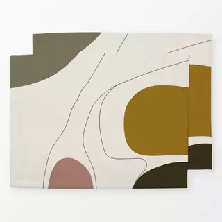 Tischset Abstrakt Herbst 2
