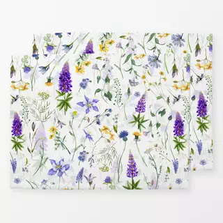 Tischset Skandinavische Wildblumen