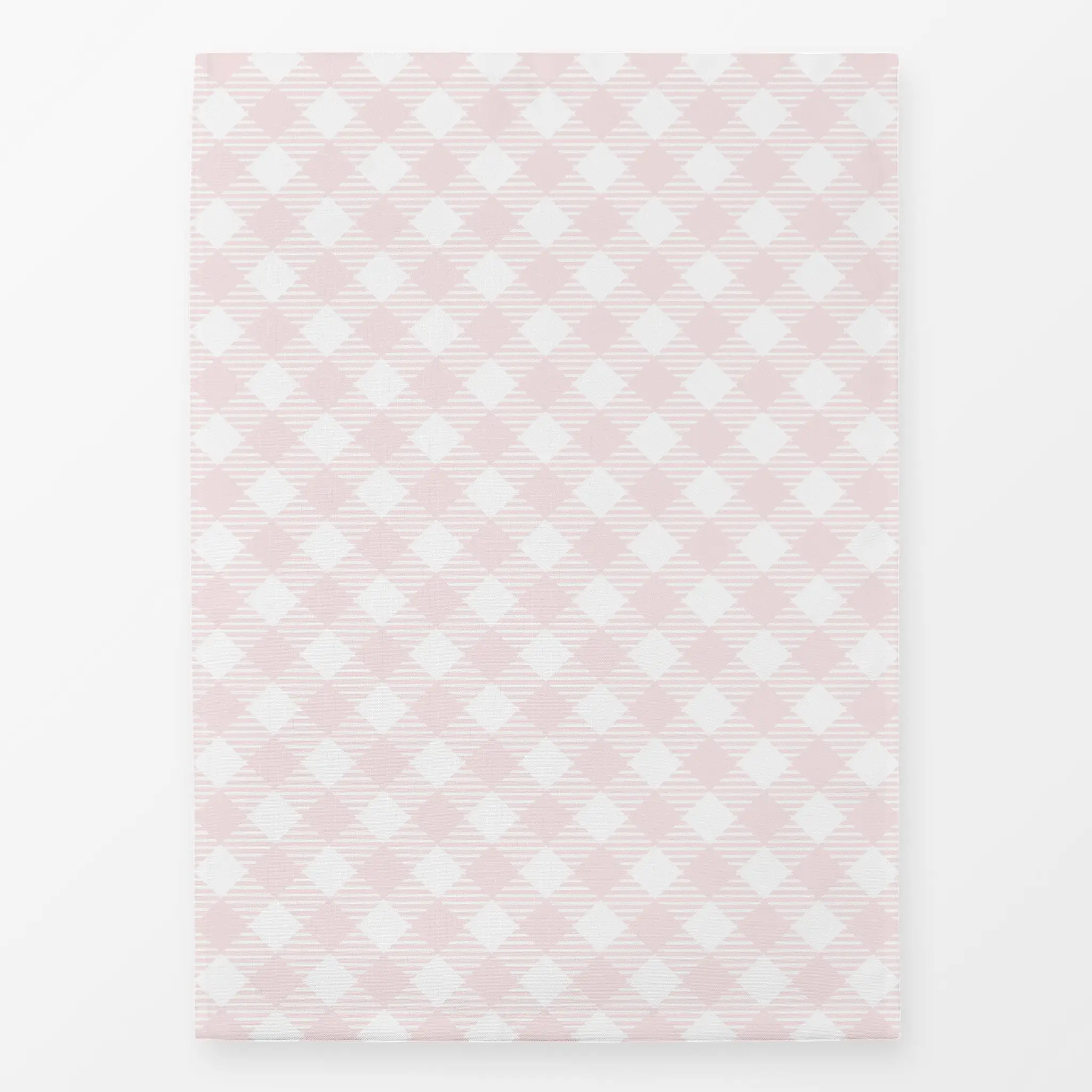 Geschirrtücher Vintage Karo Diagonal Rosa - Frühling, Symbole & Muster - von „Uta Naumann"; Karo, landhaus, klassisch, karie...