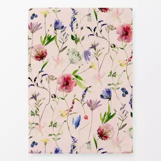 Geschirrtücher Mittsommer Wildblumen rosè