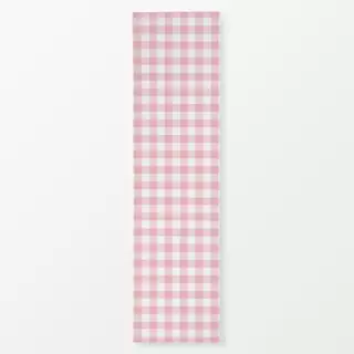 Tischläufer Rosa Weiß Gingham Grid 3