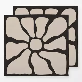 Servietten Blockprint Sommer Blumen 9