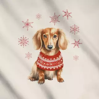 Meterware Weihnachtsdackel