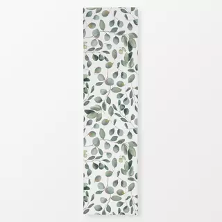 Tischläufer Silber Eukalyptus Blätter