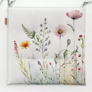 Sitzkissen Wasserfarben Wildblumenwiese 3