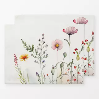 Tischset Wasserfarben Wildblumenwiese 3