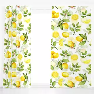 Dekovorhang Zitronen Limonade 2