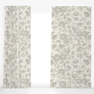 Dekovorhang Elegant Vintage Chinoiserie Blumen
