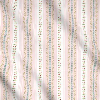 Meterware Vintage Blüten Streifen