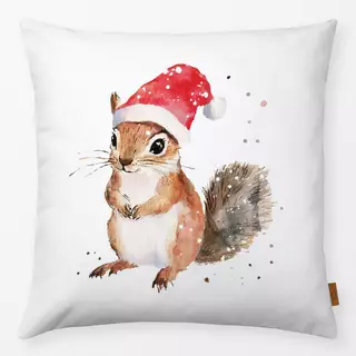 Kissen Weihnachtsmann Eichhörnchen